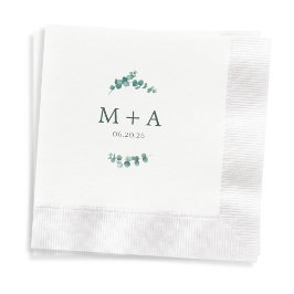 Adelaide Bruiloft Monogram Servet