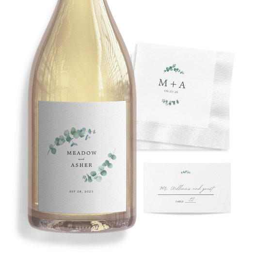 Adelaide Bruiloft Monogram Servet