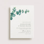 Adelaide Bruiloft Waterverf Eucalyptus Kaart