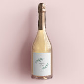 Adelaide Bruiloft Waterverf Eucalyptus Sparkling Wijnetiket