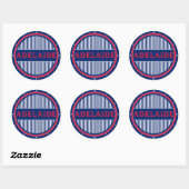 Adelaide City Pride Embleem – Australische identit Ronde Sticker (Vel)