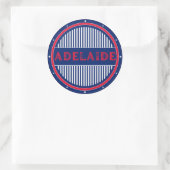 Adelaide City Pride Embleem – Australische identit Ronde Sticker (Tas)