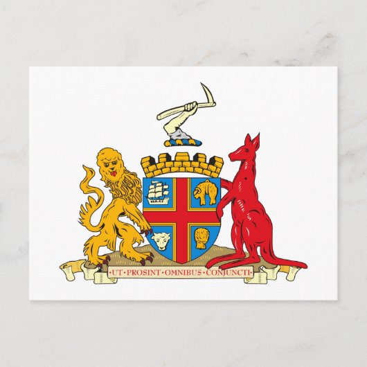 Adelaide Coat of Arms Briefkaart (Voorkant)