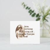 Adelaide Crapsey Warning Briefkaart (Staand voorkant)