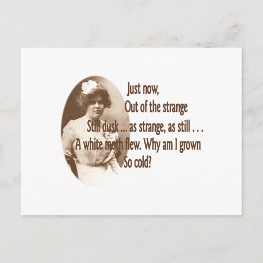 Adelaide Crapsey Warning Briefkaart (Voorkant)