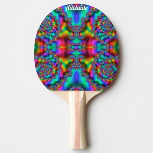 ADELAIDE ~ DISCOBAL ~ Originele Fractal ~ Tafeltennisbatje (Voorkant)