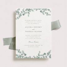 Adelaide Elegante Waterverf Eucalyptus Wedding