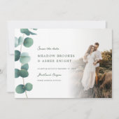 Adelaide Eucalyptus Bruiloft Save the Date (Voorkant)