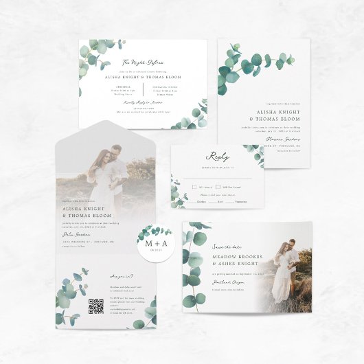 Adelaide Eucalyptus Bruiloft Save the Date