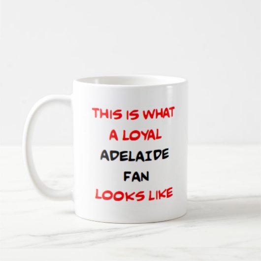 Adelaide-fan, loyaal koffiemok (Links)