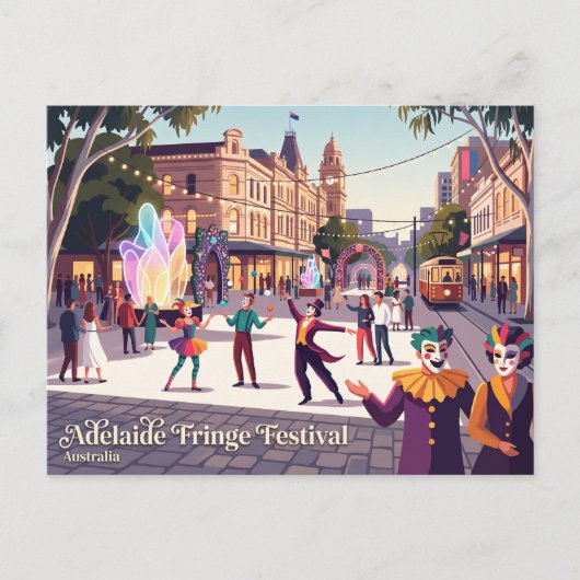 Adelaide Fringe Festival Australië Briefkaart (Voorkant)