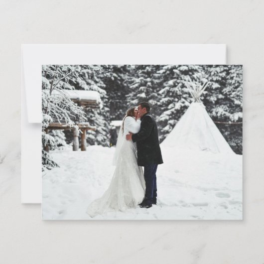 Adelaide | Gecurreerde kleuren | Trouwbedankkaart Bedankkaart (Achterkant)