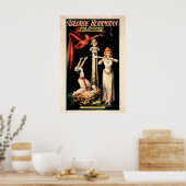 Adelaide Herrmann 1900 Hindoe Tover Show POSTER (Keuken)