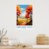 Adelaide Hills Vintage Reisposter Ski Nationaal Poster (Keuken)