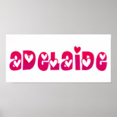 Adelaide in Hearts Poster (Voorkant)
