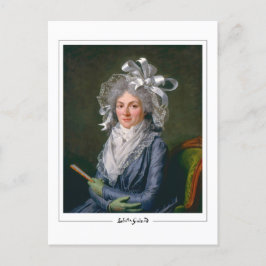 Adélaïde Labille-Guiard #1 - Briefkaart met fijne 