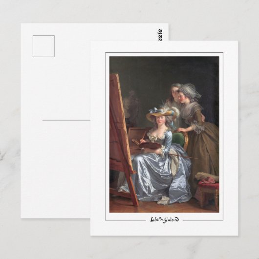 Adélaïde Labille-Guiard #2 - Briefkaart met fijne  (Voorkant / Achterkant)