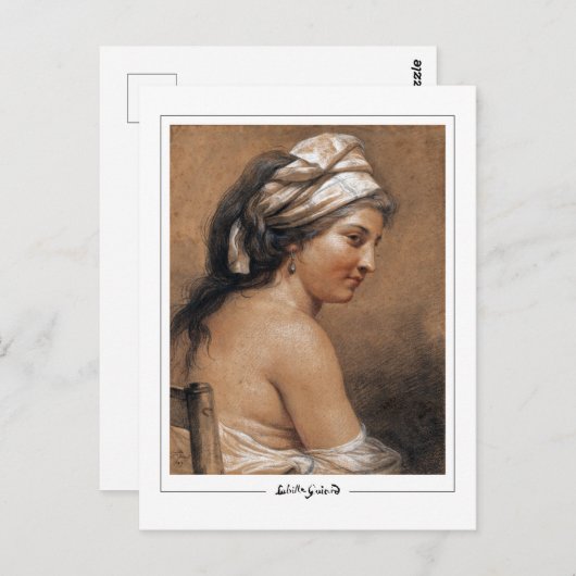 Adélaïde Labille-Guiard #3 - Briefkaart met fijne (Voorkant / Achterkant)