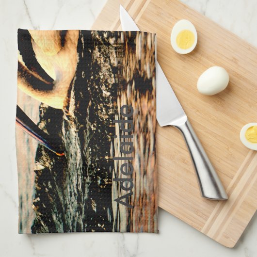 Adelaide Pelican Theedoek (Quarter Fold)