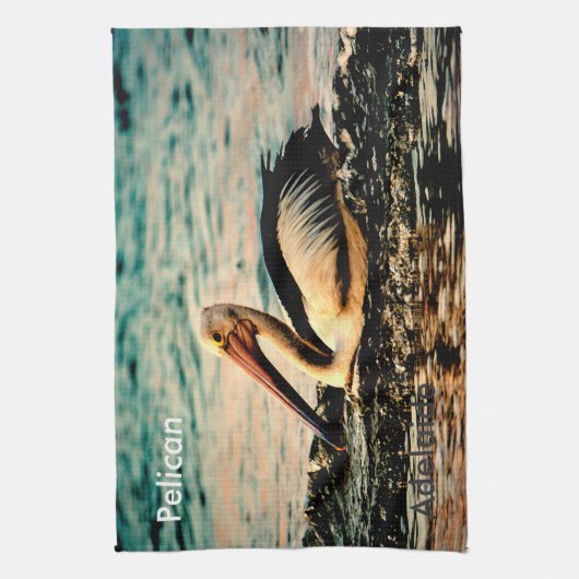 Adelaide Pelican Theedoek (Verticaal)