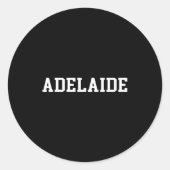 Adelaide  ronde sticker (Voorkant)