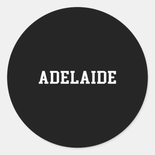 Adelaide  ronde sticker (Voorkant)