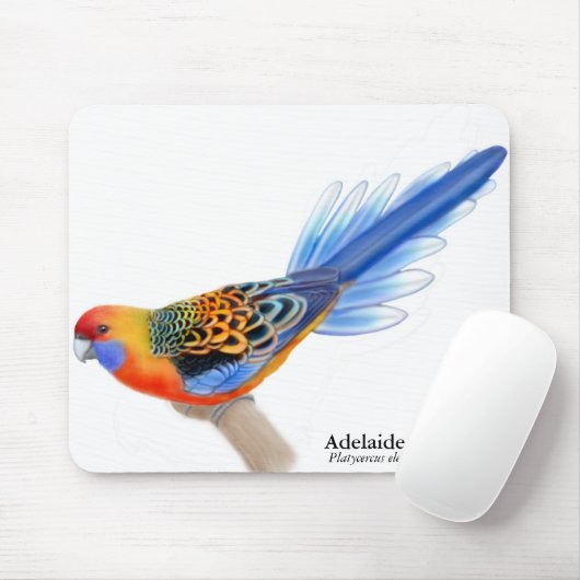 Adelaide Rosella Parrot Mousepad Muismat (Met muis)