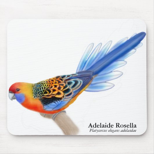 Adelaide Rosella Parrot Mousepad Muismat (Voorkant)