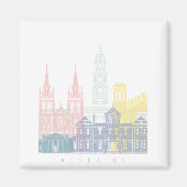 ADELAIDE SKYLINE POSTER PASTEL MAGNEET (Voorkant)
