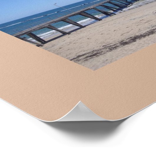 Adelaide, South Australia Beach with Boardwalk Poster (Hoek)