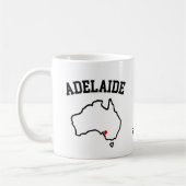 Adelaide Stadsplattegrond Aangepast Jaar Koffiemok (Links)