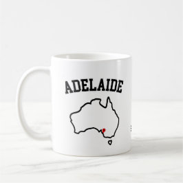 Adelaide Stadsplattegrond Aangepast Jaar Koffiemok