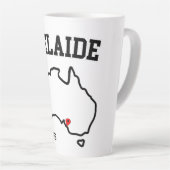 Adelaide Stadsplattegrond Aangepast Jaar Latte Mok (Rechterhoek)