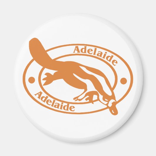 Adelaide Stamp Magneet (Voorkant)