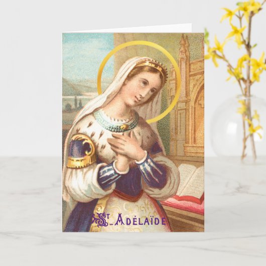 Adelaide stijl 1e. Adelheid, keizerin van het Heil Kaart (Gele Bloem)