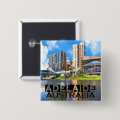 Adelaide Vierkante Button 5,1 Cm (Voorkant /achterkant)