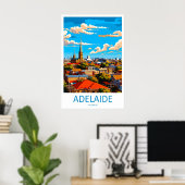 Adelaide Vintage Reisposter Ski Nationaal Park Poster (Thuiskantoor)
