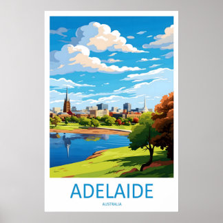 Adelaide Vintage Ski-poster Reis Nationaal Park Poster