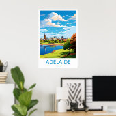 Adelaide Vintage Ski-poster Reis Nationaal Park Poster (Thuiskantoor)