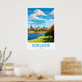 Adelaide Vintage Ski-poster Reis Nationaal Park Poster (Keuken)