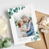 Adelaide Waterverf Groen Bruiloft Aankondiging