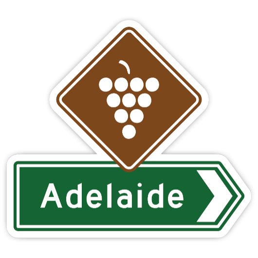 Adelaide, Zuid-Australië Sticker