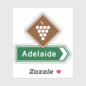 Adelaide, Zuid-Australië Sticker (Vel)