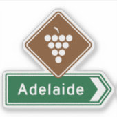 Adelaide, Zuid-Australië Sticker (Voorkant)