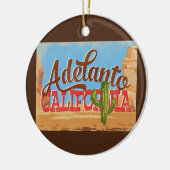 Adelanto California Cartoon Desert Retro Travel Keramisch Ornament (Links)