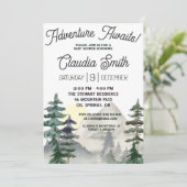 Adelavontuur wacht! Bergen en Baby shower van boss Kaart (Staand voorkant)