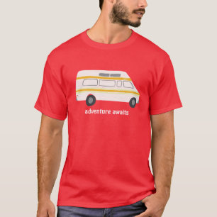 Adelavontuur wacht!  campervan vanlife RV T-shirt