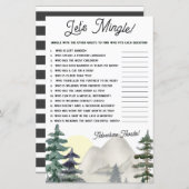 Adelavontuur wacht! Laten we Mingle! Baby shower g (Voorkant / Achterkant)