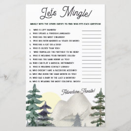 Adelavontuur wacht! Laten we Mingle! Baby shower g