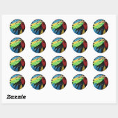 Adelavontuur wacht! ronde sticker (Vel)